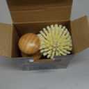 MR.SIGA Bamboo Palm Brush, Scrub Brush for Dishes Pots Pans Kitchen Sink Cleaning, Pack of 2 (Natural)