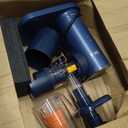 Ninja NeverClog Cold Press Juicer | Powerful Electric Slow Masticating Juicer with Pulp Control | XL Capacity | 24 oz. Juice Jug & 36 oz. Pulp Container | Dishwasher Safe | Navy | 150W | JC151NV
