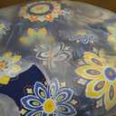Outdoor High Back Patio Chair Cushions, Fade Resistant & Waterproof Tufted Seat and Back Cushions for Patio Furniture, Patio Chair Cushions 44x22 Inch, Set of 2, Bloom Medallion‌Cobalt, 44"x22"x4"