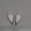 Lightinginside E12 Smart Light Bulbs 60W Equiv., Work with Alexa/Google Home/Smart Life, 500LM 6W RGBCW Candle Candelabra LED Light Bulbs, No Hub Required, 2.4G WiFi Bluetooth Bulb, ETL Listed, 1PC (Multicolor)