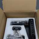 Adjustable Trailer Hitch -Drop Hitch-Tow Hitch with 2.5 inch Receiver-6inch Drop/Rise, 2" & 2-5/16" Ball Hitches for Trucks, 22,000 LBS GTW, Trailer Hitches with Anti-Theft Pin, Black