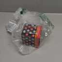 Binary Matrix Blue LED Digital Watch Mens Classic Creative Fashion Black Plated Wrist Watches (Black Blue)