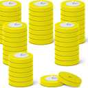 48 Count Disposable Toilet Brush Heads, Toilet Bowl Wand Refills for Toilet and Bathroom Cleaning, Yellow Lemon Fragrance, Not Suitable for Electric Toilet Brushes