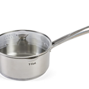 T-fal Cook & Strain Stainless Steel Induction Cookware, Sauce Pan W lid, 3 quart