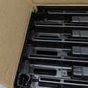 IRIS USA 5-Shelf Heavy Duty Plastic Storage Shelves, 750lb Capacity, 73" H x 36" W x 18" D, Large Modular Shelving Unit Storage Organizer for Garage, Home, Warehouse & Gym, Storage Rack - Black, 5 Tier | 18"d X 36"w X 73"h