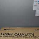 JJN Bifacial 200 Watt Solar Panel 12V 10BB Monocrystalline Solar Panels High Efficiency Solar Module for RV Home Battery Charging Farm Trailer Camper Marine Off Grid System Single Piece