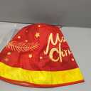 Christmas Tree Skirt Red and Gold Tree Skirt Ornaments Soft Plush Christmas Tree Mat with Snow Pattern for Decorations Holiday Party Indoor Outdoor 48 Inches