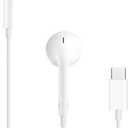 Apple EarPods Headphones with USB-C Plug, Wired Ear Buds with Built-in Remote to Control Music, Phone Calls, and Volume