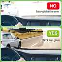 Sun Visor for Car,Polarized Anti-Glare Extension Foldable Sun Blocker,UV400 Protection CarUniversal Fit Clip on Sun Visor for Car Black (ZYB-1)