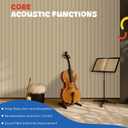10 Pack Acoustic Panels,47.2x23.6x0.4 inch Acoustic Wall Panels,Large Soundproof Panels,Self-Adhesive Sound Proof Panels for Walls,Acoustic Treatment for Recording Studio&Office,Camel