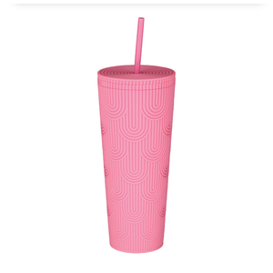 Destination Holiday Plastic Tumbler - Pink 24Fl