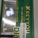 KEYYOU Lash Extension Kit DIY 300Pcs Lash Clusters Kit 40D 0.07 D Curl 9-18MIX Eyelash Extension Kit Individual Lashes Kit with Lash Bond and Seal, Lash Tweezers and Remover for Self Use