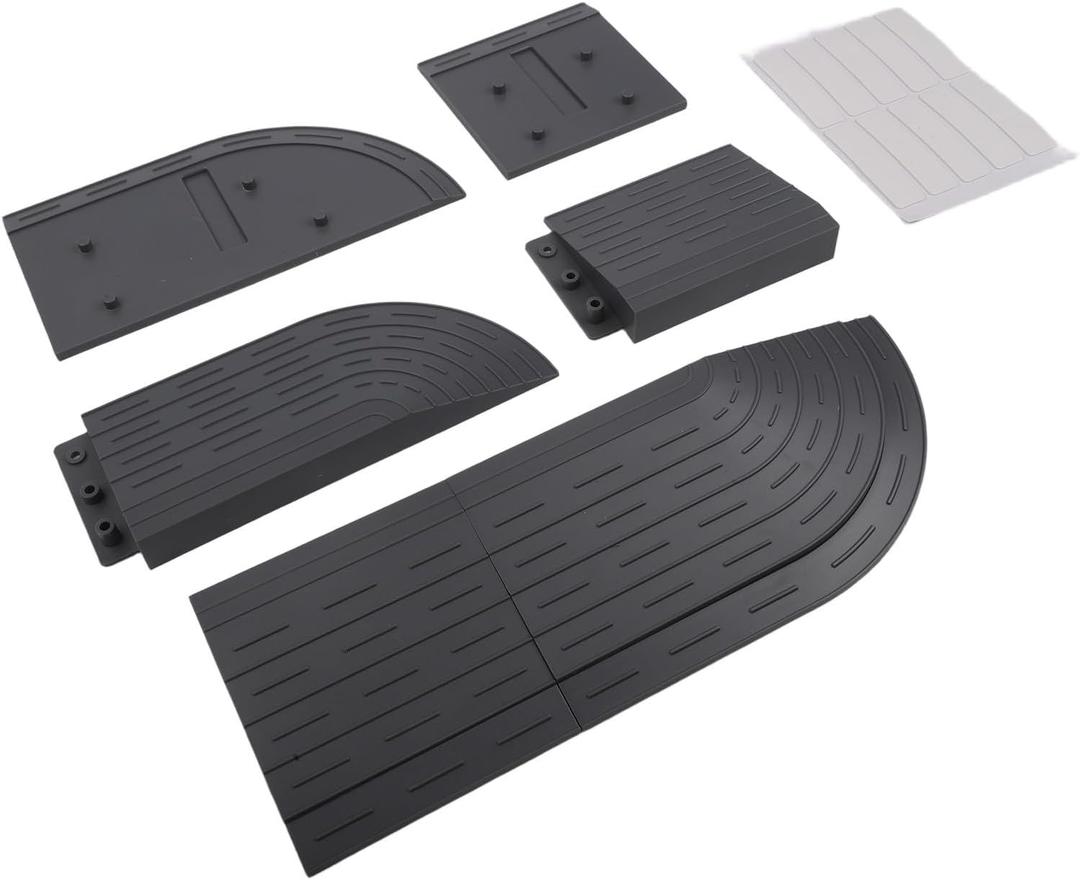 Door Threshold Ramp, for DJI for ROMO S/A/P Robot Vacuum Cleaners, Anti-Slip Grooved Transition Ramp for Wheelchairs, Scooters & Entryways
