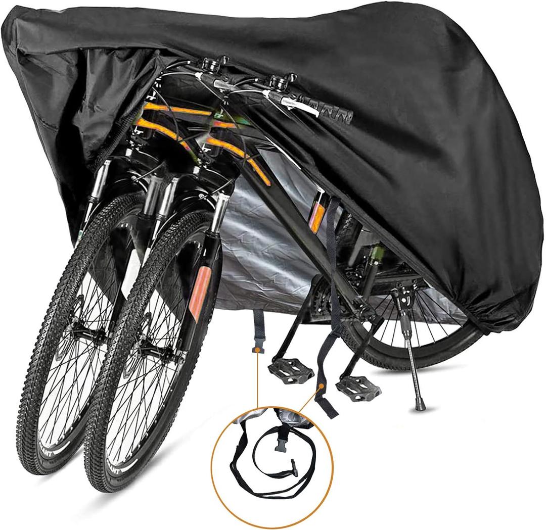 Bike Cover for Bikes Outdoor Waterproof Bicycle Covers 420D Heavy Duty Ripstop Material Offers Constant Protection for All Types of Bicycles All Through The 4 Seasons, Size: XL for 1 or 2 Bikes