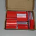 Fulmoon 50 Pcs Sign Holder, Adhesive Base Sign Holders Multiple Uses for Counters, Warehouses, Base Holders with Strong Adhesive (1*3in)