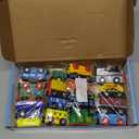 Wondertoys Wooden Train Set 16 PCS Train Toys Magnetic Set Includes Storage Bag - Wooden Track Accessories - Wooden Magnetic Car Set for Toddlers Kids Boys and Girls