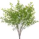 3 Pcs Faux Greenery Stems for Vase 43.3 inch Artificial Branches with Leaves Nandina Fake Plants Spring Stems for Vase Home Shop Garden Decoration