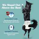 Simple Solution Disposable Dog Diapers, Female Dog Diapers, Puppy Potty Training, Incontinence and Heat Cycle Protection, Large Diapers for Dogs, 18-27 Inch Waist, 30 Count