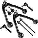 SCITOO 8pcs Front Suspension Kit Upper Control Arm Ball Joint Lower Ball Joint Inner Outer Tie Rod End Replacement For Chevy Express 1500 For Chevy Express 2500 For GMC Savana 1500 For GMC Savana 2500