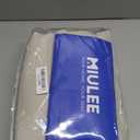 MIULEE 100% Blackout Linen Textured Curtains for Bedroom Solid Thermal Insulated Natural Beige Grommet Room Darkening Curtains & Drapes Luxury Decor for Living Room Nursery 52 x 84 Inch (2 Panels)