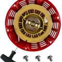GX390 Recoil Starter Pull Start for Honda GX340 GX610 GX620 11hp 13hp 28400-ZE3-W01 28400-ZE3-W01ZA and Clones 339c 389cc 420cc 439cc 459cc Red for Pressure Washers Generators etc. (Kit 1)