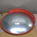 WODHMIEY 24 Inch Traffic Safety Mirror, Unbreakable PC Convex Mirrors, Garage Parking Mirrors Blind Spot Mirror with 170° Wide Angle View Sunshade for Street Garage