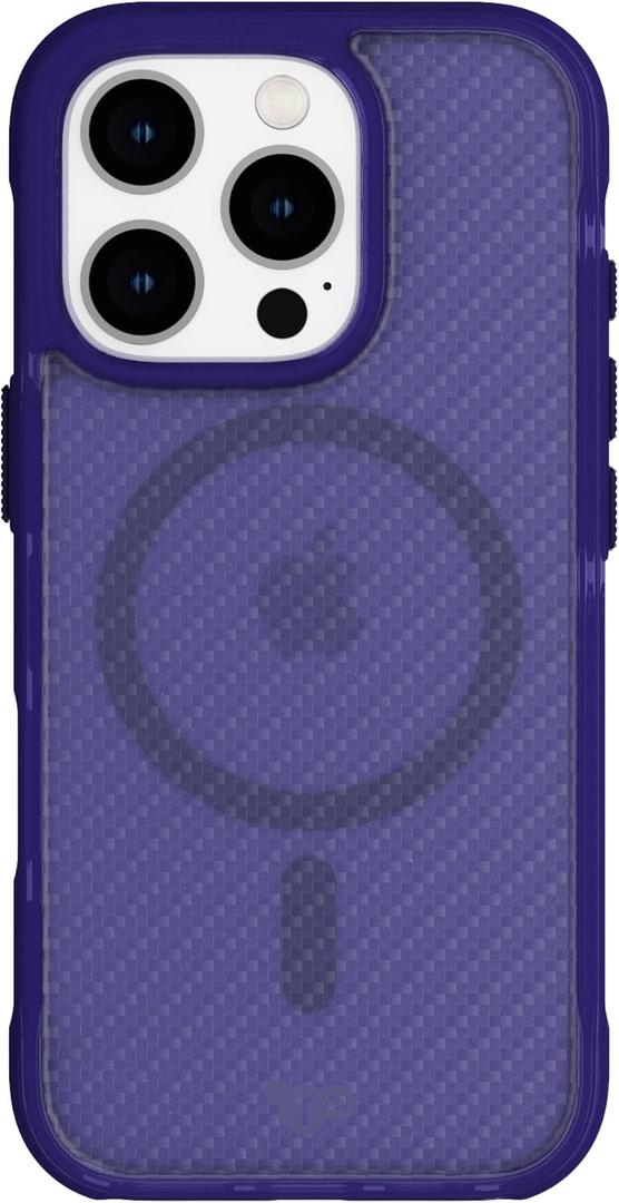 Tech21 EvoArmor for iPhone 16 Pro Compatible with MagSafe - Impact Protection Case 21x Military Standard Tested in Purple