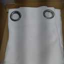 BONZER Outdoor Curtains for Patio Waterproof - Light Blocking Weather Resistant Privacy Grommet Outside Curtains for Gazebo, Porch, Pergola, Cabana, Deck, Sunroom, 1 Panel, 70W x 84L inch, White