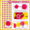 Yunsailing 10 Pcs 5 ft Marigold Garland Day of The Dead Artificial Marigold Flowers Garland for Wedding Indian Diwali Decoration, Dia De Los Muertos Decoration (Yellow and Purple)