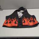 Verdusa Women's Plus Size Y2K Grommet Eyelet Lace Up Halter Tops Open Back Sleeveless Fitted Crop Tops Black ,4X-Large Plus