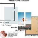 JCJMY 24x30 Picture Frame with 20x24 Mat, Display Photo 20x24 with Mat or 24 x 30 Without Mat, Wall Hanging Large 24 by 30 Poster Frame with Plexiglass, Black