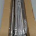 Silver Long Curtain Rod Tension Shower Curtain Rods 30 to 120 inch Adjustable Heavy Duty Rods for Bathroom Windows Outdoor Spliced Telescopic Design No Drill No Slip Stainless Steel