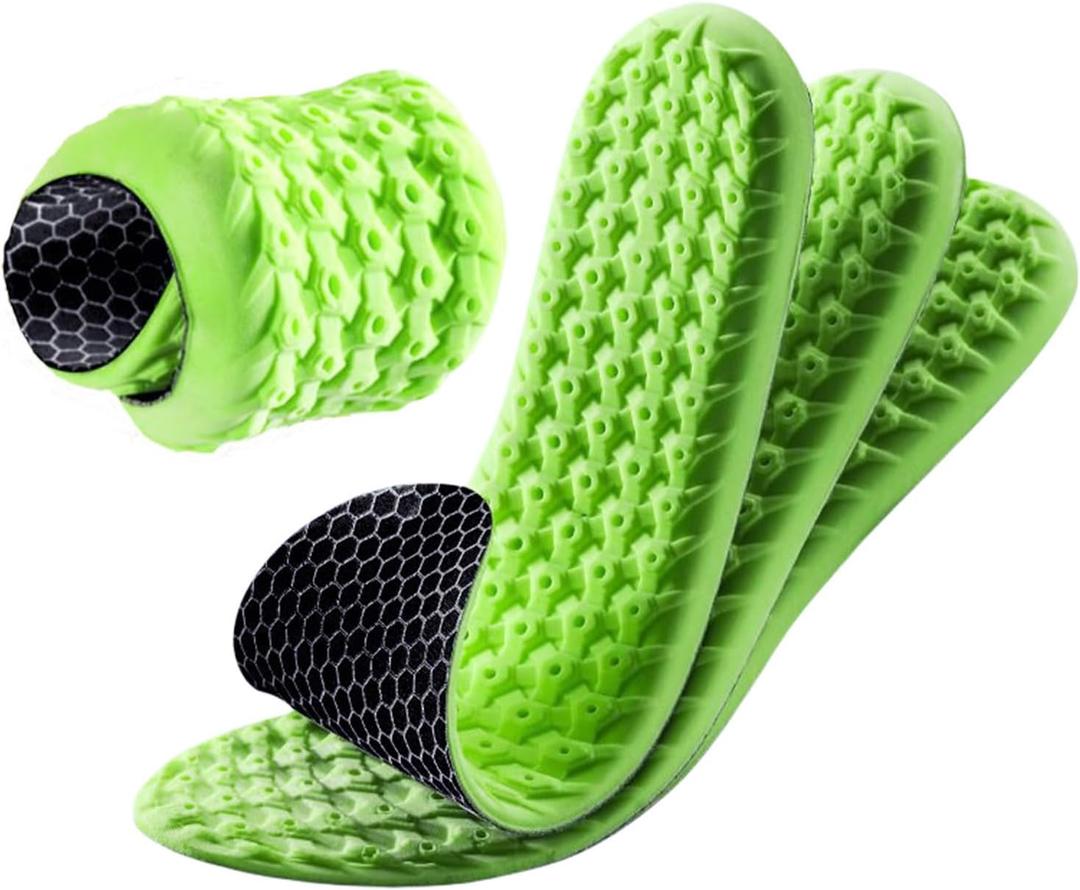 Memory Foam Replacement Sneaker Insoles with Excellent Shock Absorption and Cushioning for Comfortable Feet Relief Insoles Men and Women (Women US 9.5-10 Men8.5-9)