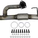 DriveFix Exhaust Y Pipe Front Flex Pipe with Mounting Hardware Kit for Honda Pilot 2005-2011, Ridgeline 2006-2008, Acura MDX 2003-2006 3.5