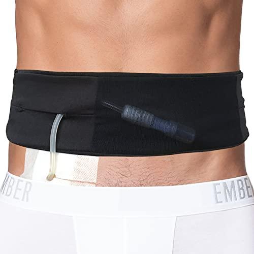 Breathable PD Catheter Holder Belt Peritoneal Dialysis Belt with Elastic Slit Mesh Pouch for Feeding Tube Accessories Transfer Set Fixation Nursing Supplies Men Women Adult, Medium