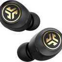 JLab JBuds Air Icon True Wireless Signature Bluetooth Earbuds + Charging Case, Black & Gold, IP55 Sweat Resistance, Bluetooth 5.0 Connection, Stereo Phone Calls, 3 EQ Sound Settings