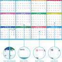 Yearly Wall Calendar 2026 - Large Yearly Calendar 2026, Jan 2026 - Dec 2026, 25.2" x 38.2" (Open), 2026 Calendar, Large Wall Calendar 2026, Full Year Paper with Notes, Thicker Paper - Multi