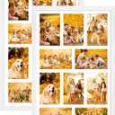 13x21 Collage Frame with 10 Openings 4X6 Pictures, Multiple Picture Frame with Mat, Wall or Tabletop Decor, White Wood Grain, 2 Pack