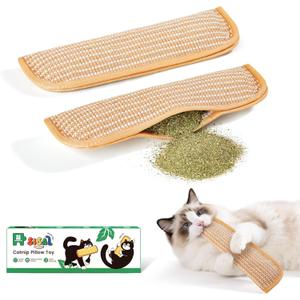 Potaroma Cat Toys Pack of 2 with 6000mg A+ Organic Catnip, Soft Sisal Material Indoor Kitten Scratching and Kicker Toys, Drives Bored Cats Crazy with Fun Interactive Chew