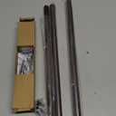 Curtain Rods for Windows 28 to 48 inch-3/4 inch Diameter Oil Rubbed Bronze Curtain Rods Adjustable Decorative Small Curtain Rod for Bathroom Bedroom Kitchen