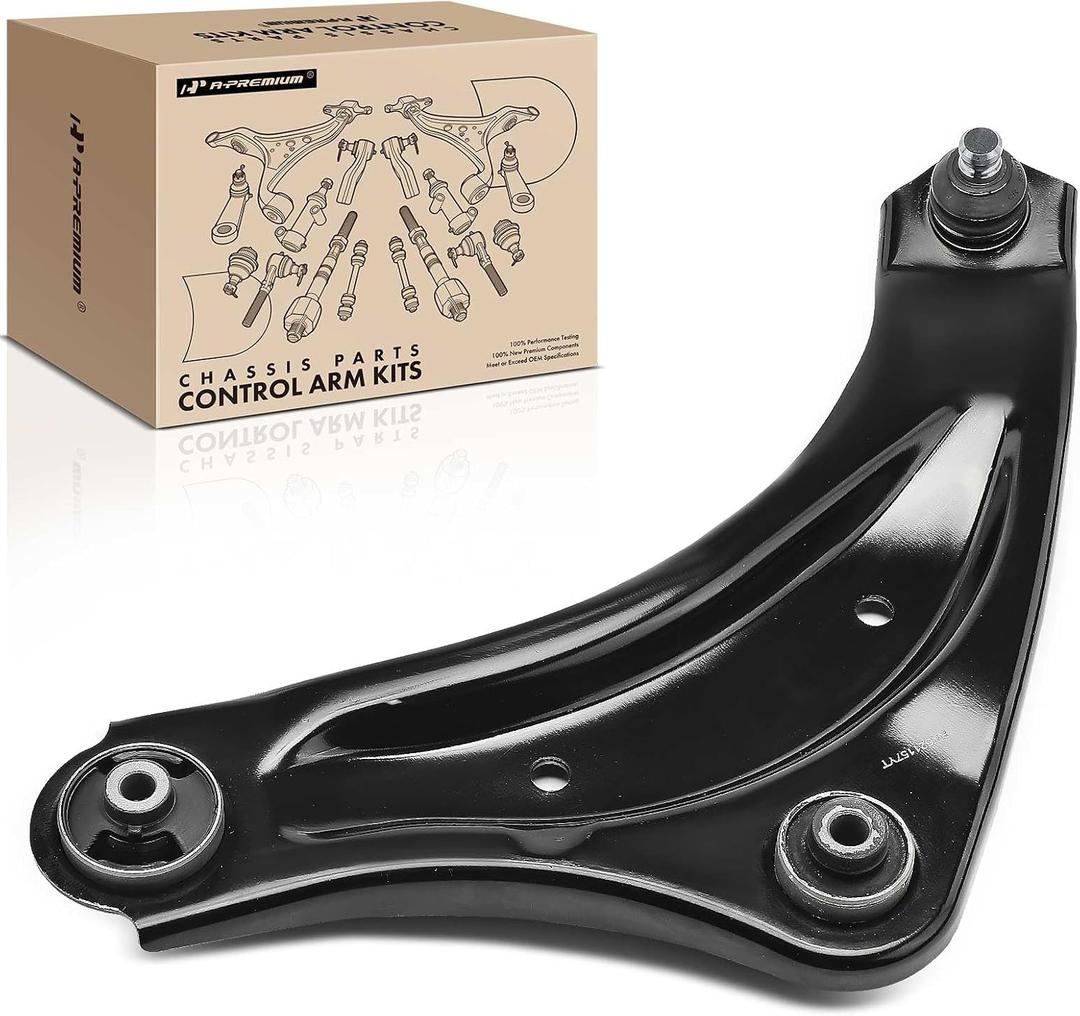A-Premium Front Left Lower Control Arm, with Ball Joint & Bushing, Compatible with Nissan Juke 2011-2017, LEAF 2011-2017
