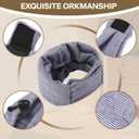 Dog Ear Muffs Noise Protection & Anxiety Relief - Comfortable & Versatile Ear Covers for Dogs - Grey, M-Head Circle(13.7"18.9"), Cotton/Polyester/Spandex (Purple)