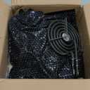 Electric Stove Burner Drip Pans WB31M19(8) WB31M20(6) Electric Stove Top Burner Replacement WB30M1(6") WB30M2(8") Compatible for G-E Hot-point Ken-more General Electric Stove Parts by MIFLUS (Black)