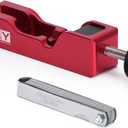 Universal Spark Plug Gap Tool with 32 Blades Steel Feeler Gauge, Spark Plug Gapper Gapping Tool Adjuster for Most 10mm 12mm 14mm 16mm Sparkplug Red