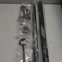 Industrial Curtain Rods 32 to 48 Inch, Black Rustic, Indoor/Outdoor, Adjustable Telescope Design