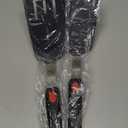 Silicone Spatula Turner Set of 2, 600F Heat Resistant Cooking Spatulas for Nonstick Cookware, Kitchen Utensils Use Spatula Flippers Rubber Fish Spatulas Set for Egg, Cookie, Pancake, Fish, Burger