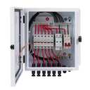 6 String Metal Solar Combiner Box, PV Combiner Box with 20A Rated Current Fuse, Surge Protective Device & 63A Air Circuit Breaker (6 String) (6 String)