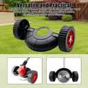 Universal Trimmer Support Wheel Attachment, Height-Adjustable Auxiliary Wheels for Weed-Eater, Replacement String Trimmer Wheel for Garden & Landscape Weeding