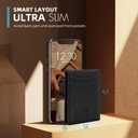 RUNBOX Wallet for Men Slim Rfid Leather 2 ID Window With Gift Box | Slim, Rfid, 2 ID Window, With Gift Box, Slim, Rfid