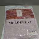 MEROKEETY Women's Fall Fuzzy Colorful Knit Cardigan Sweaters Winter Button Down Boho Casual Long Sleeve Outerwear Top, Red, Large